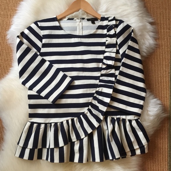 JCREW RUFFLE TOP - Picture 1 of 7